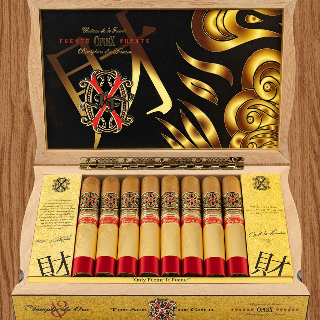 Arturo Fuente Opus X Templo de Oro #13 open box