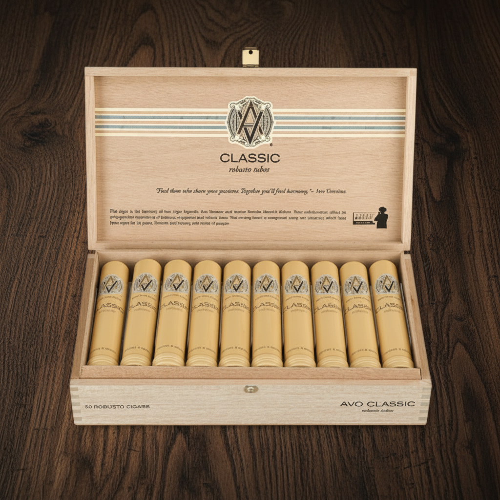 AVO Classic No 2 Tubos open box of cigars - Cigar Titan
