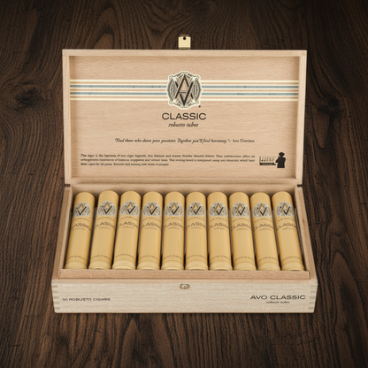 AVO Classic No 2 Tubos open box of cigars - Cigar Titan
