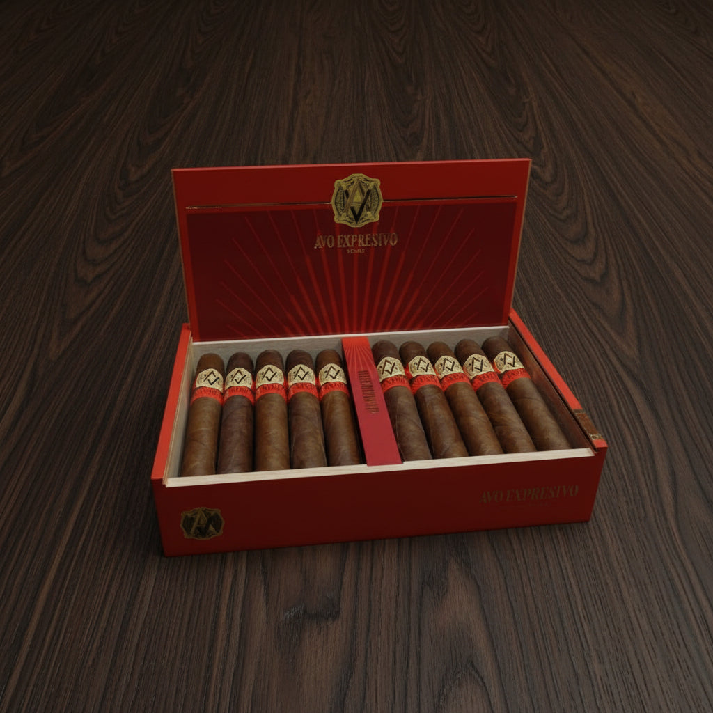 AVO Expresivo Toro open box of cigars - Cigar Titan