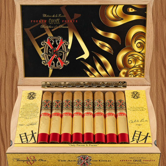 Arturo Fuente Opus X Templo de Oro #13 open box - Cigar Titan
