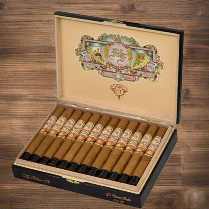 My Father Connecticut Corona Gorda Open Box of cigars